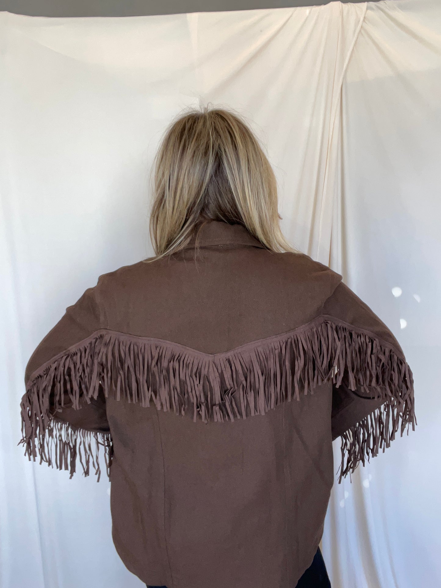 Dallas Denim Fringe Jacket