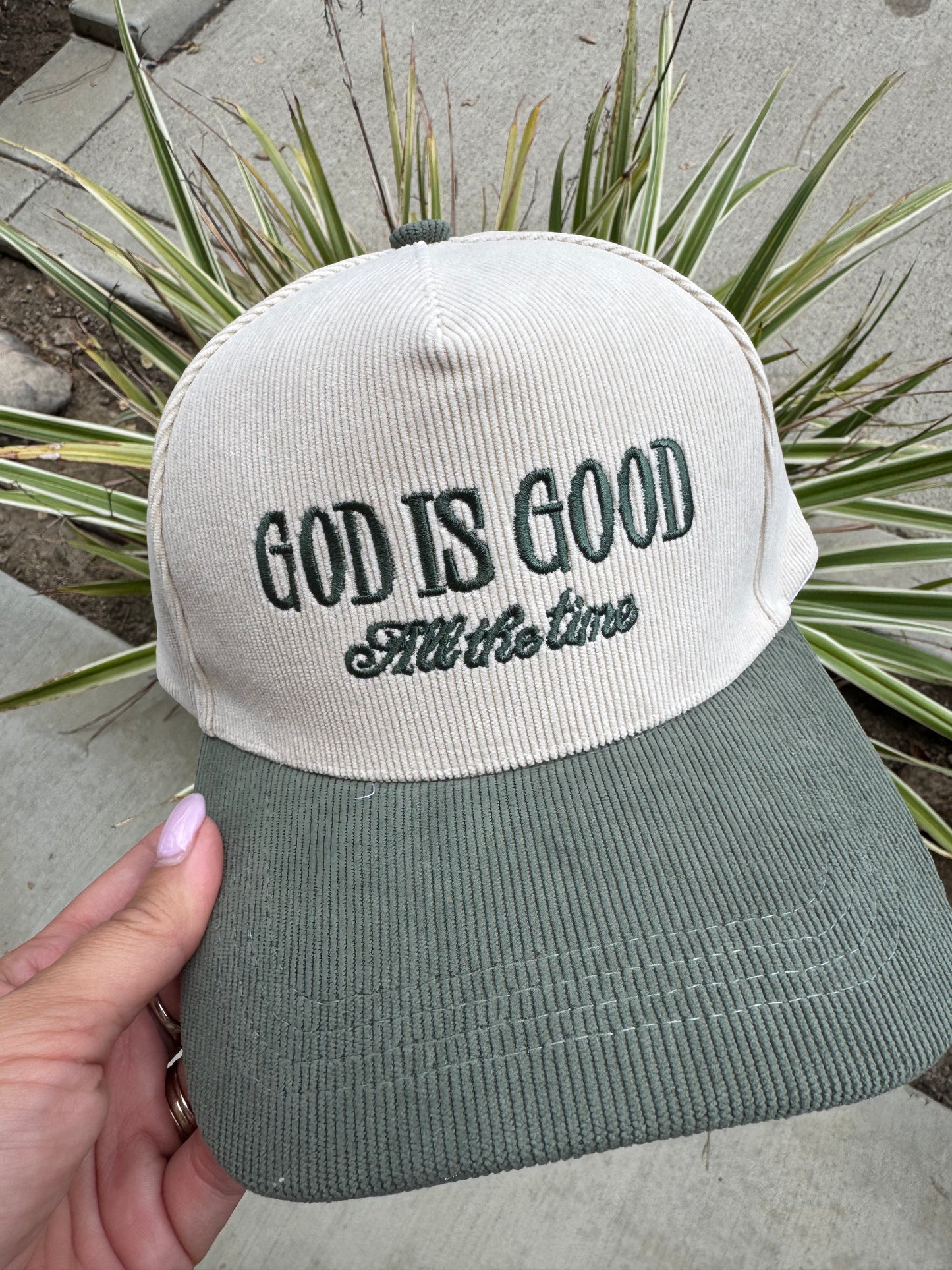 God is Good Corduroy Hat