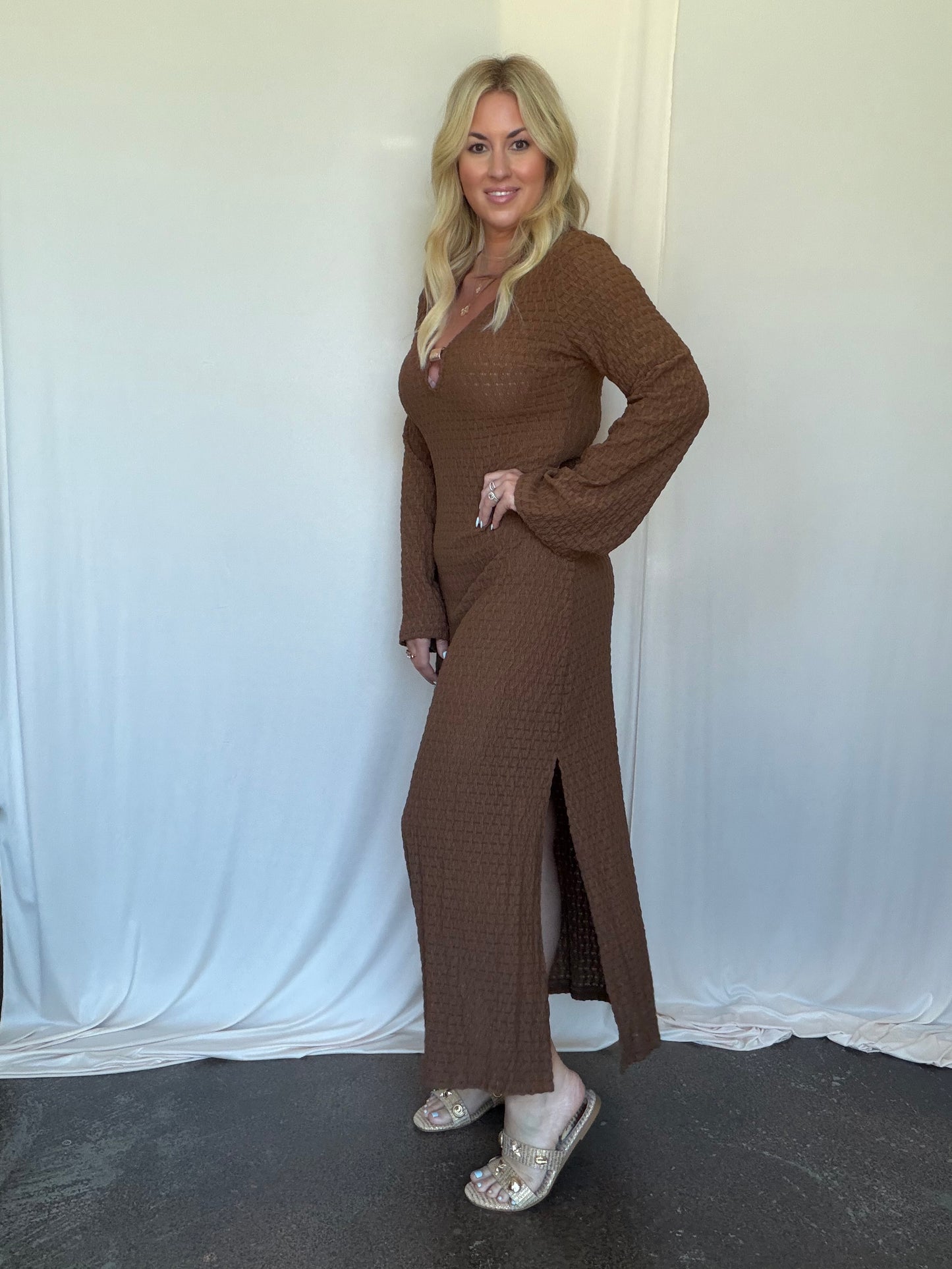 Marble Shore Maxi Dress