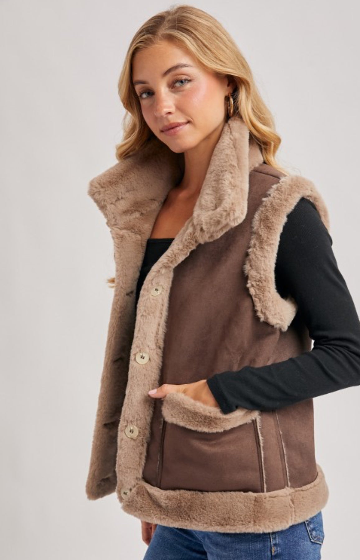Alpine Faux Fur Vest