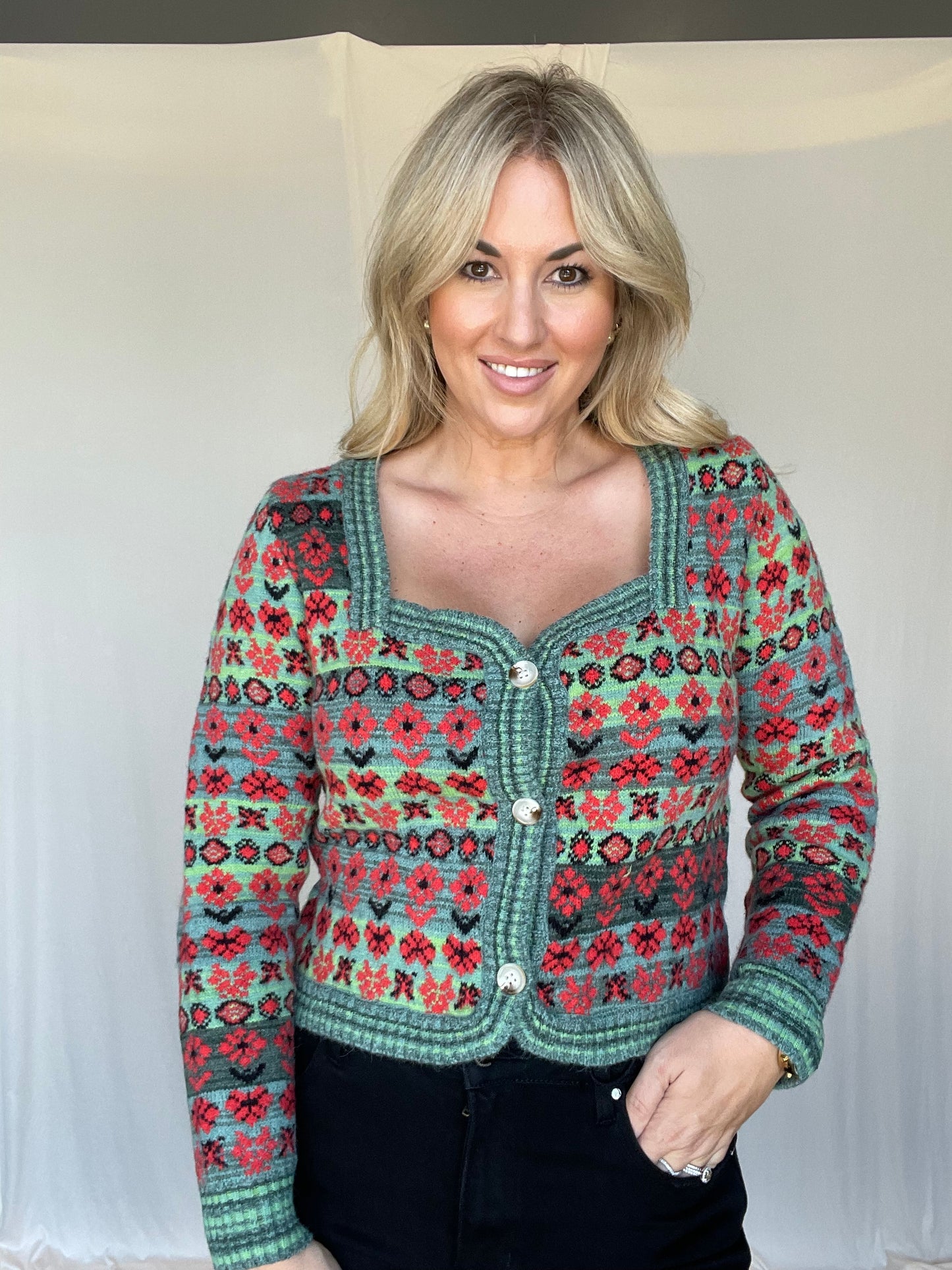 Holly Garland Sweater