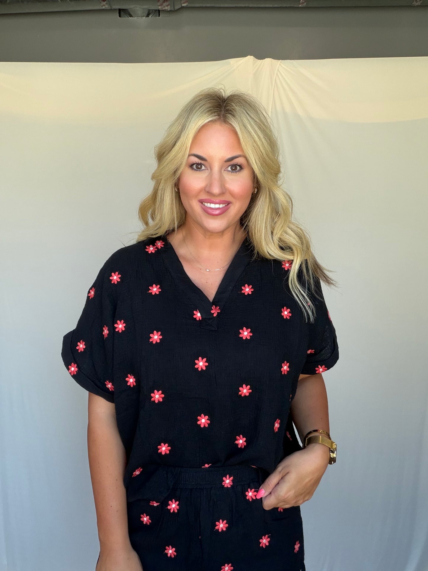 Poppy Embroidered Blouse