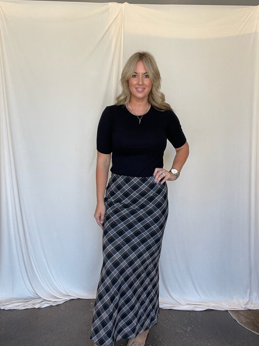 Retro Plaid Skirt
