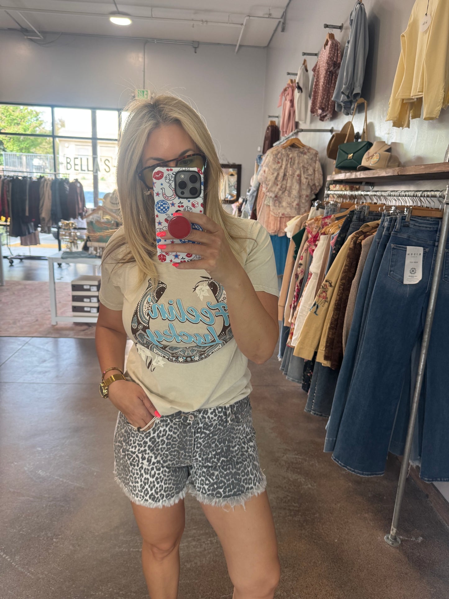 Theory Leopard Shorts