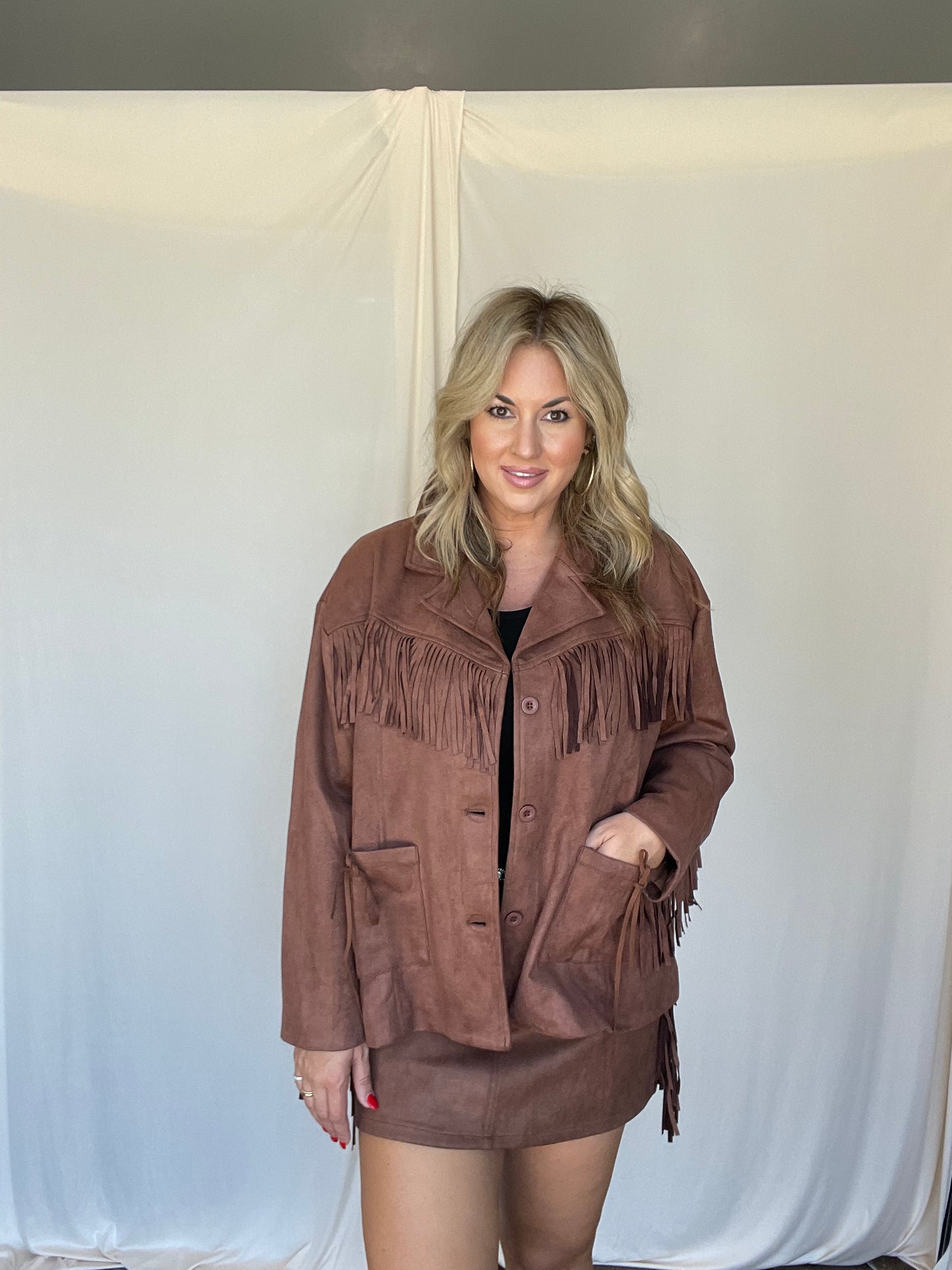 Farrah Fringe Jacket