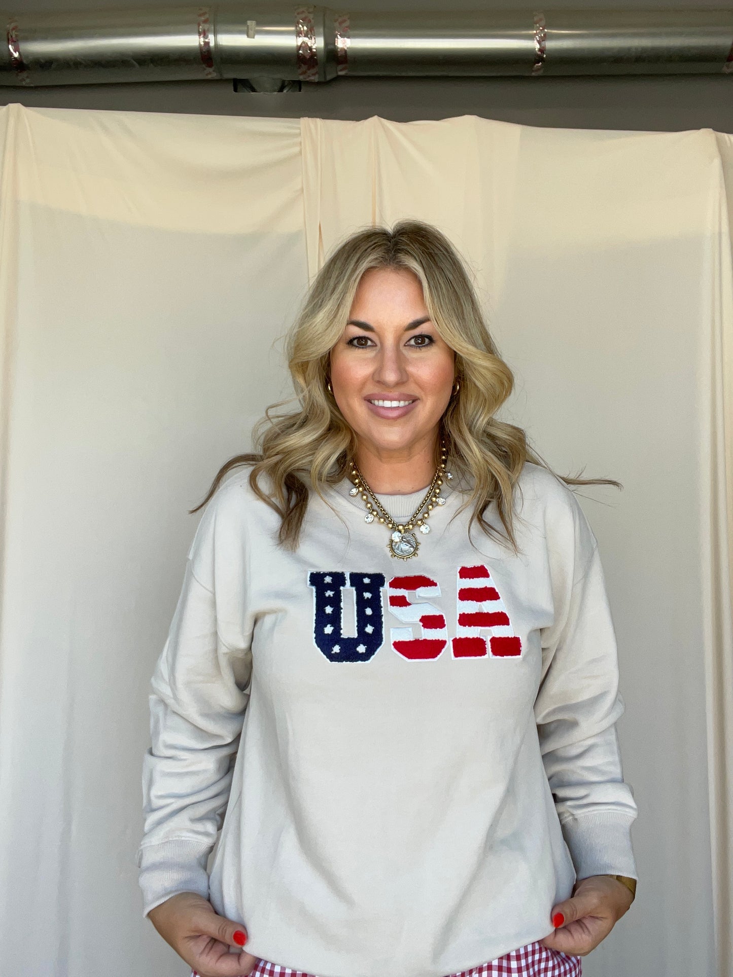 Red, White & Blue Sweatshirt