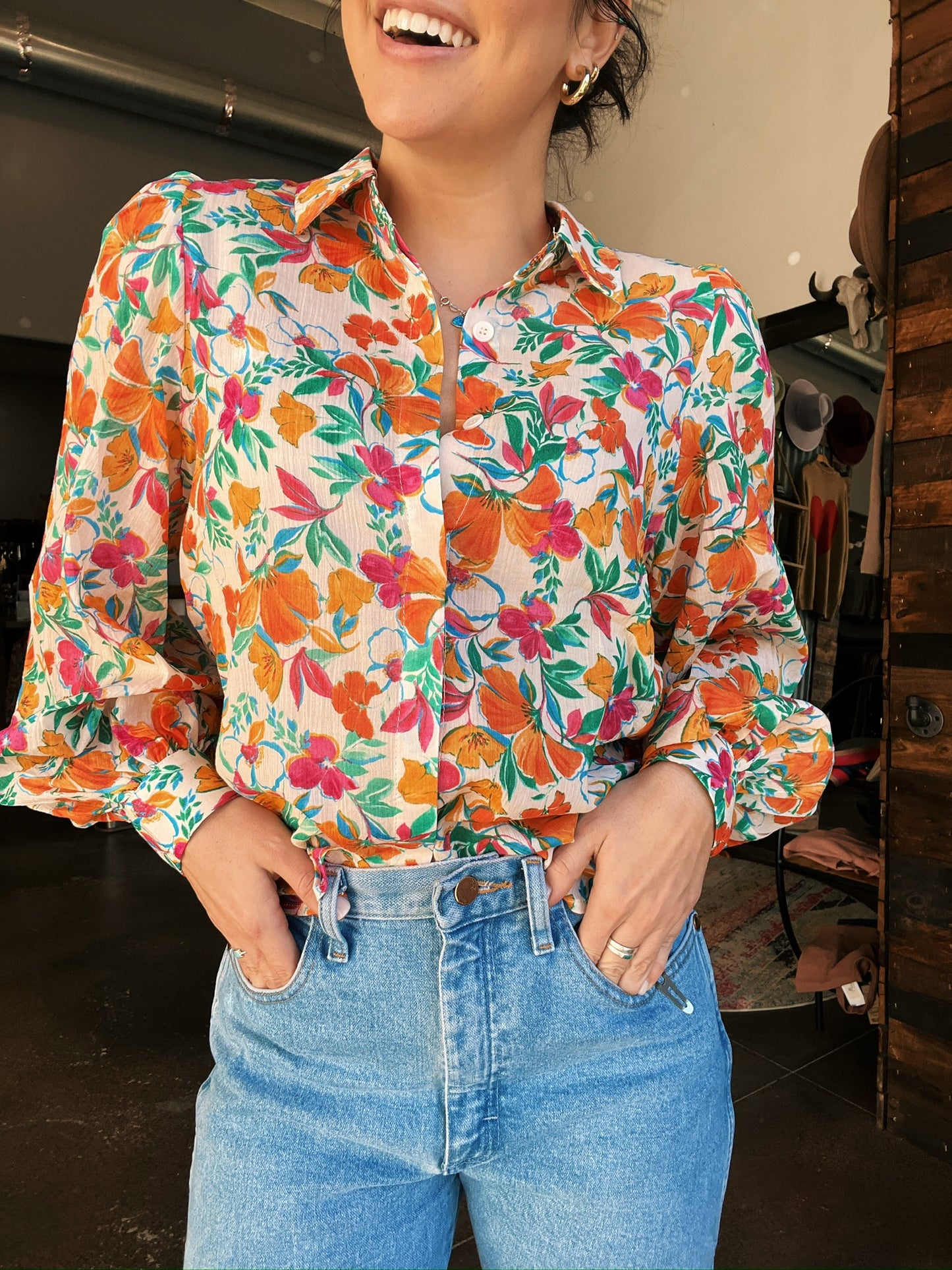 In The Tropics Blouse