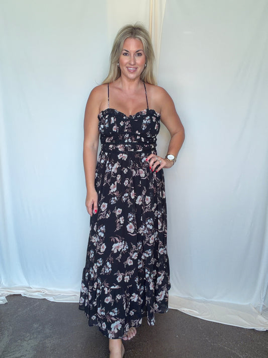 Reese Floral Midi Dress