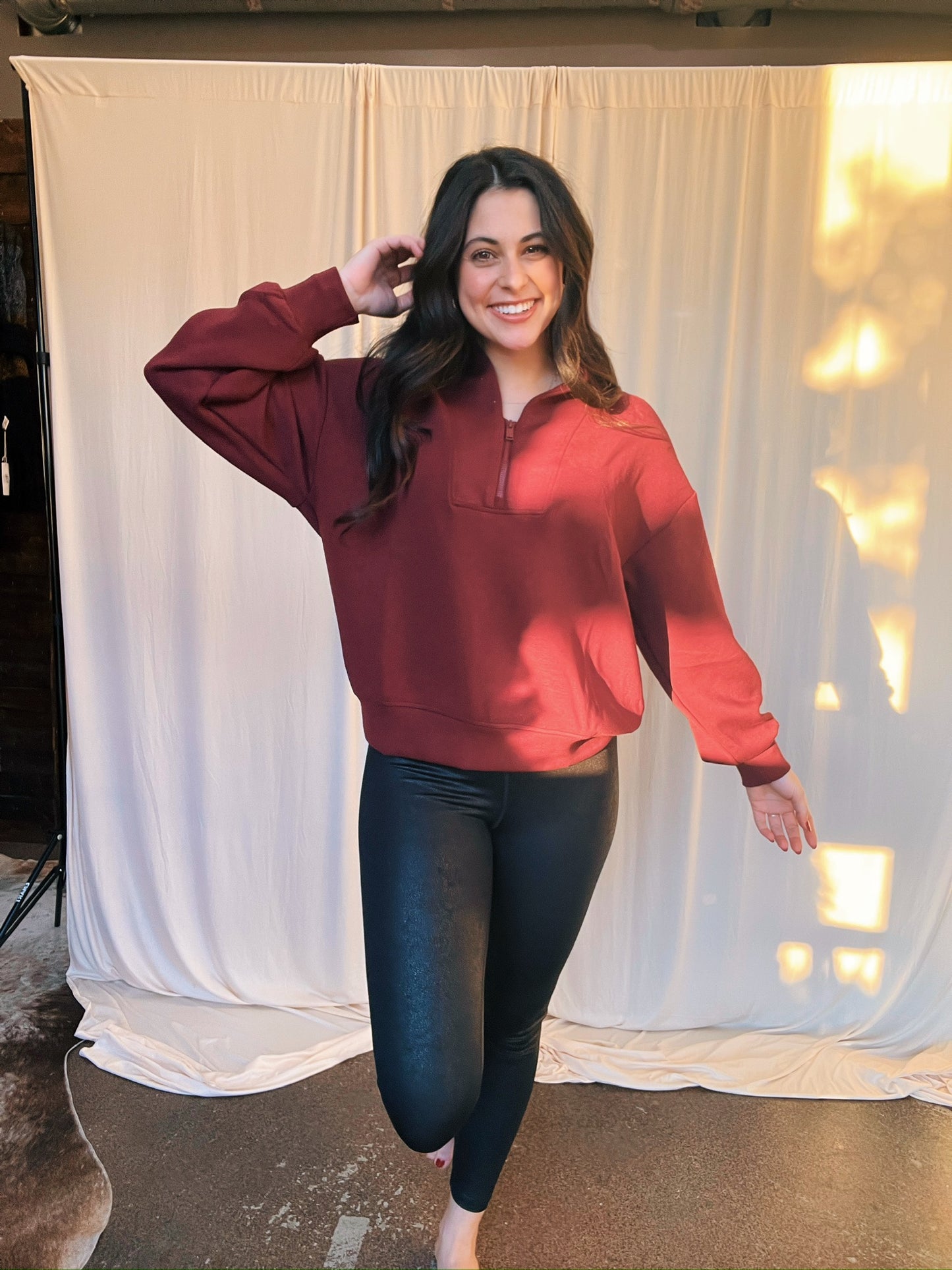 Varsity V-Neck Sweatshirt