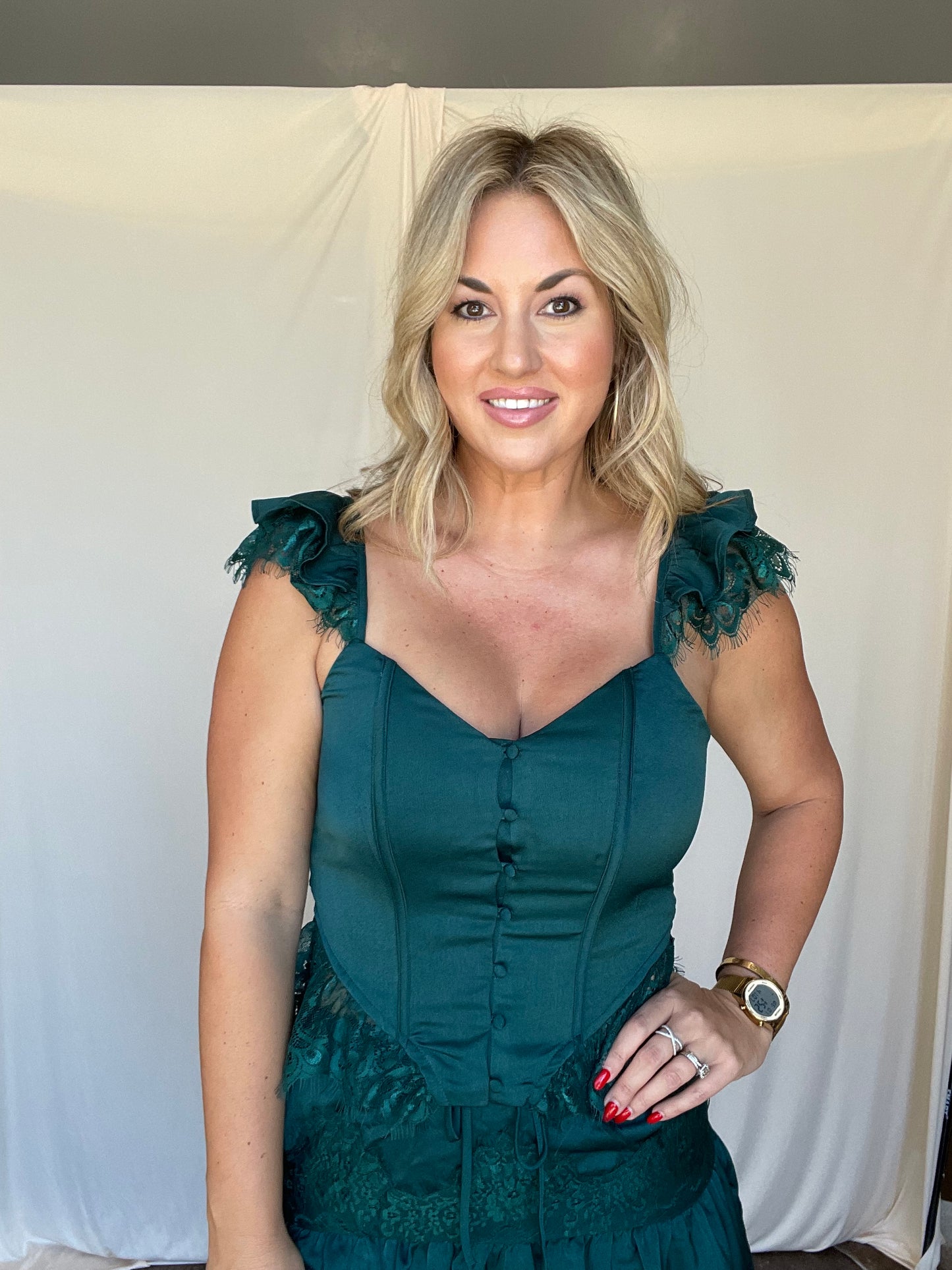 Gem Satin Blouse