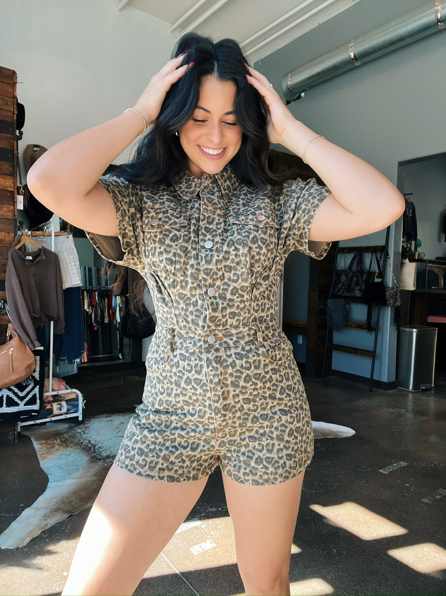 Cheetah Girl Romper