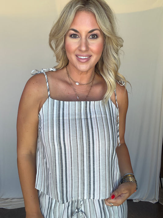 Sandstone Stripe Top