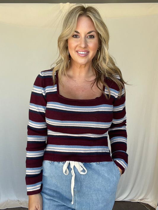 Yale Stripe Sweater