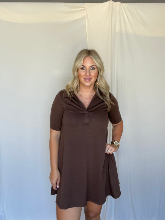 Cocoa Dusk Polo Dress