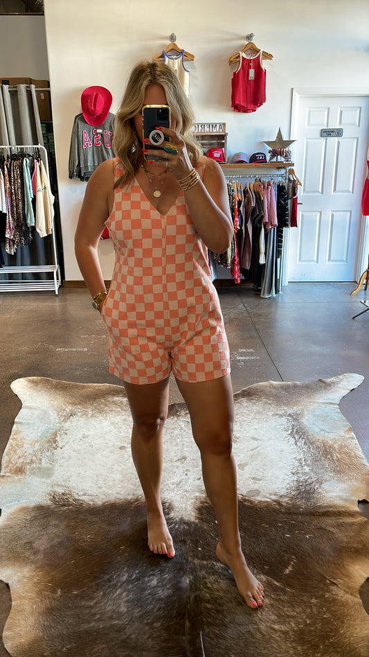 Georgia Peach Romper
