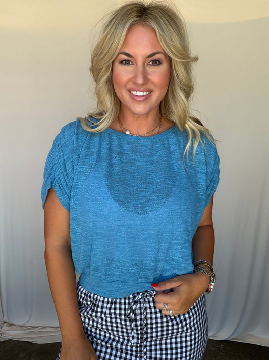 Azure Grace Blouse