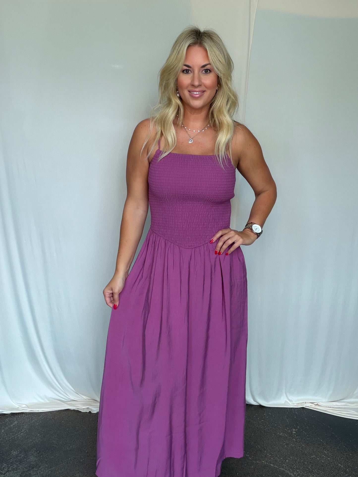 Mulberry Drift Dress