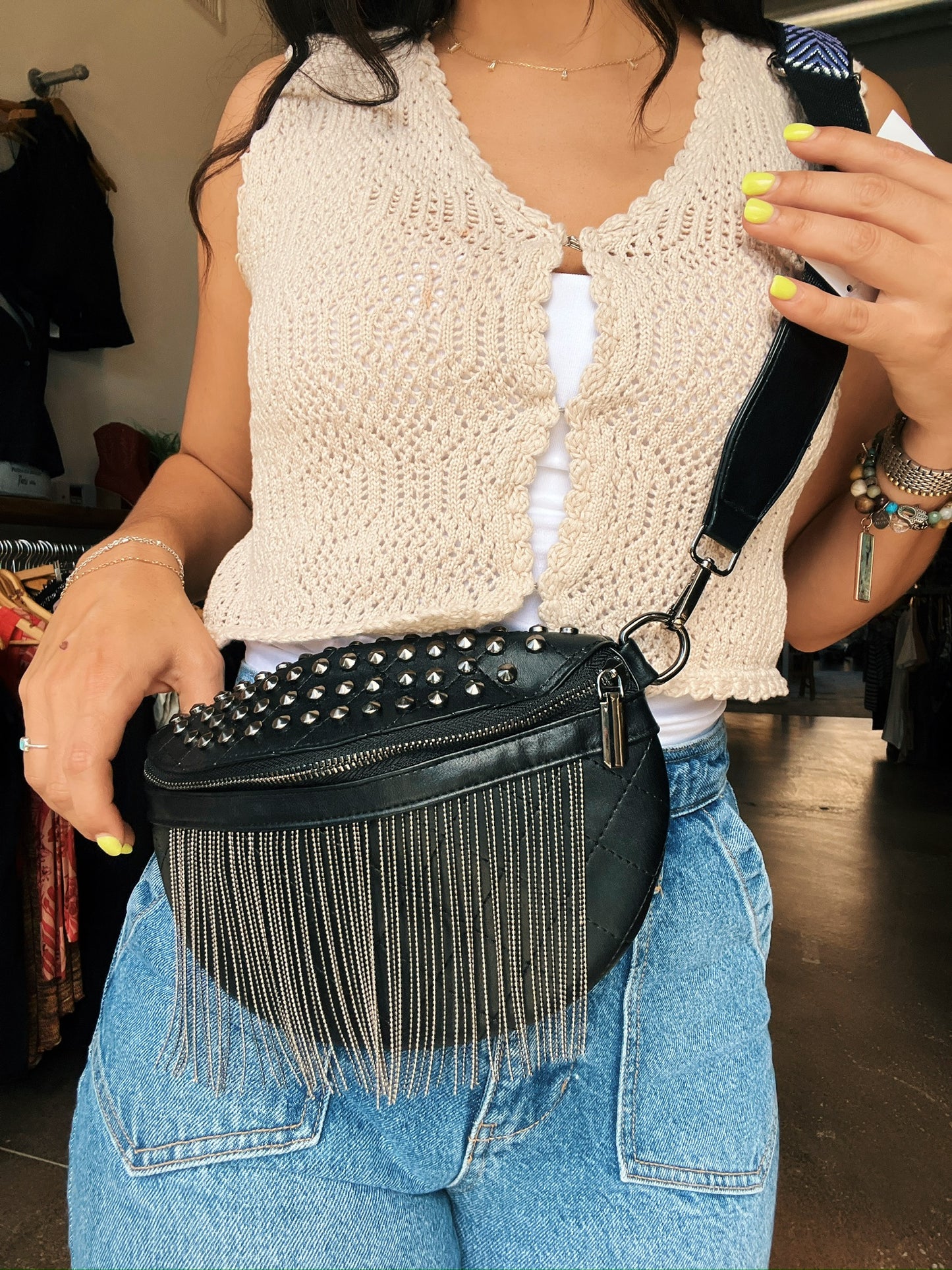 Sinner Fringe Bum Bag