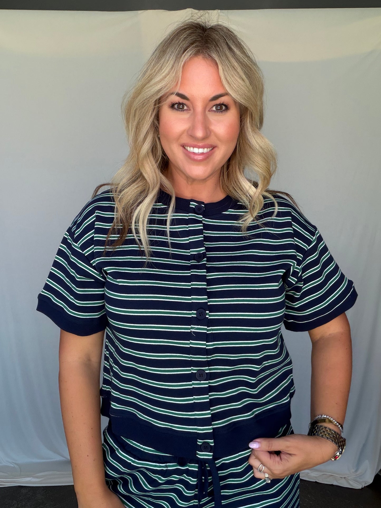 Forest Stripe Top