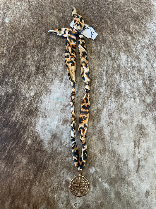 Maia Greek Scarf Necklace