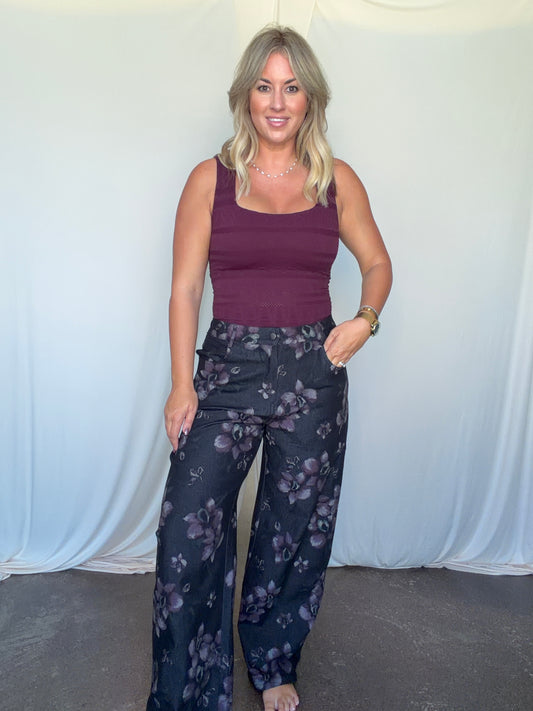 Magnolia Floral Jeans