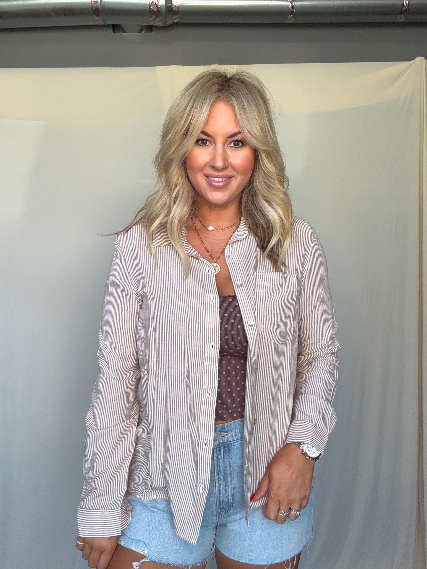 Maple Button Up