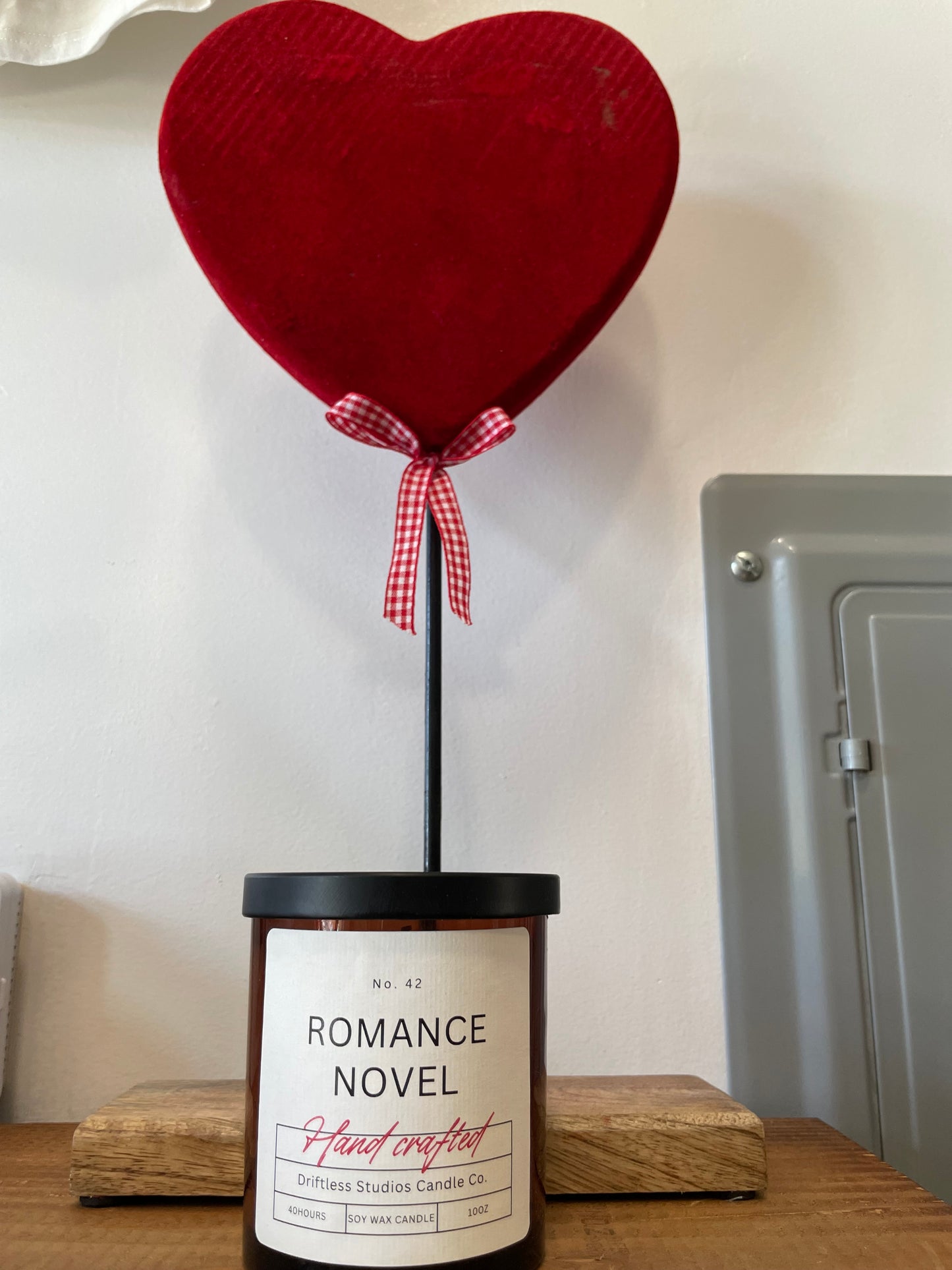 Romance Novel Candle