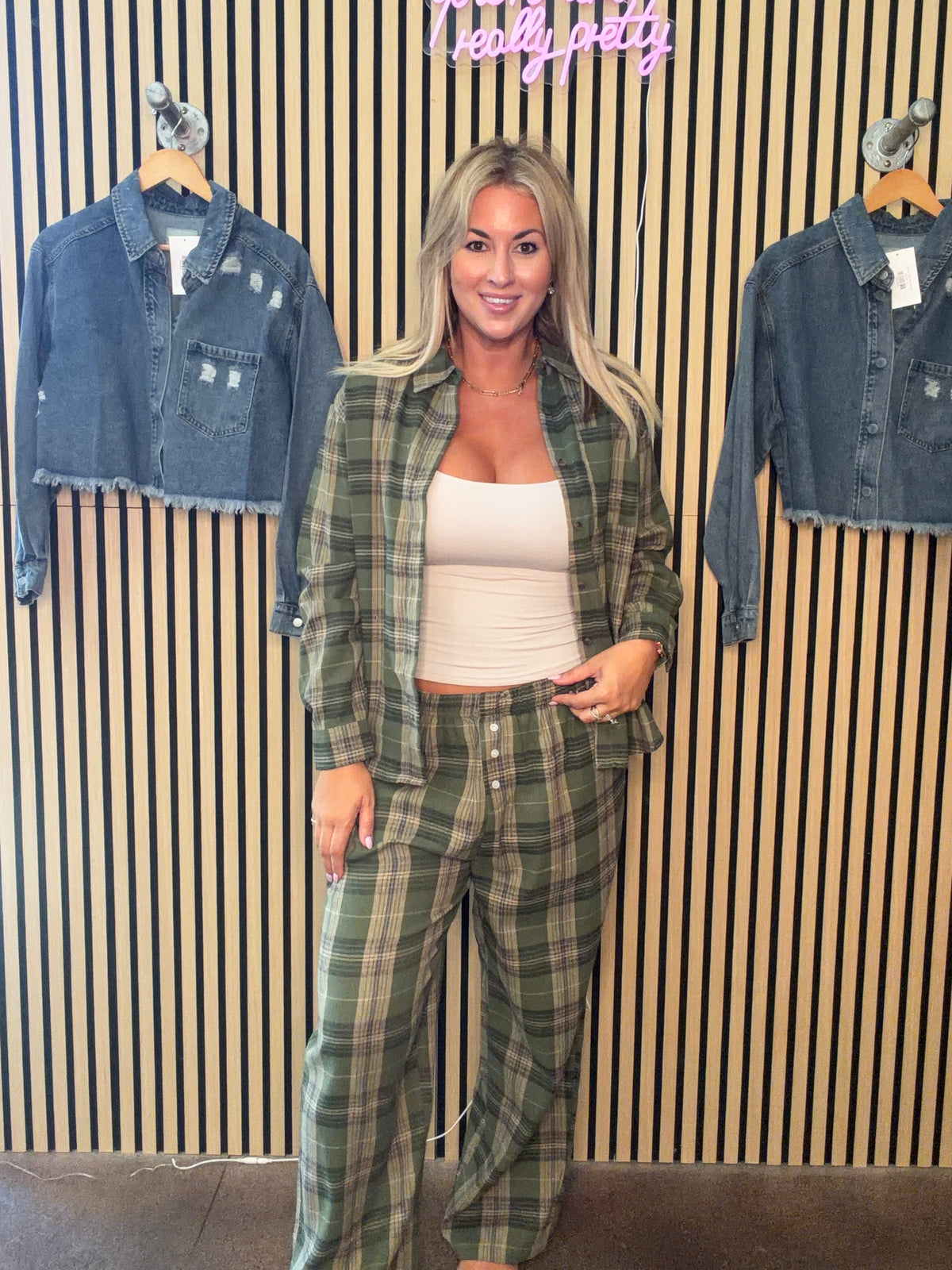 Afton Plaid Pants