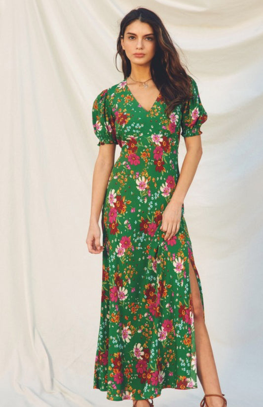 Fern Floral Midi Dress