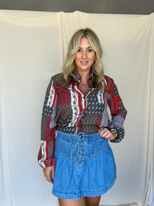 Wranglin Denim Skirt