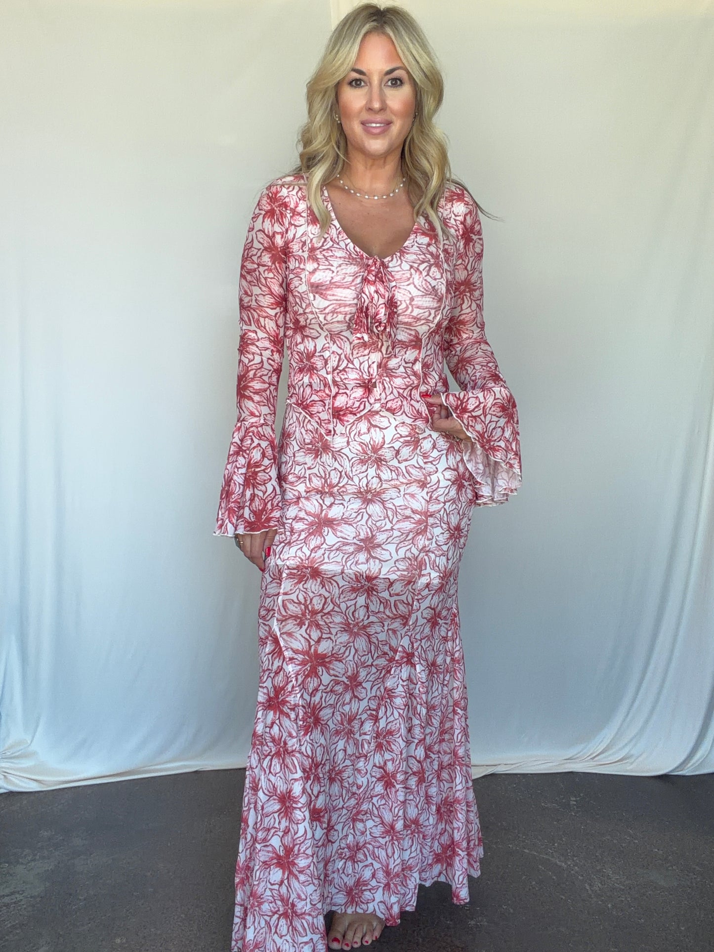 Sweet Tea Mesh Maxi Skirt