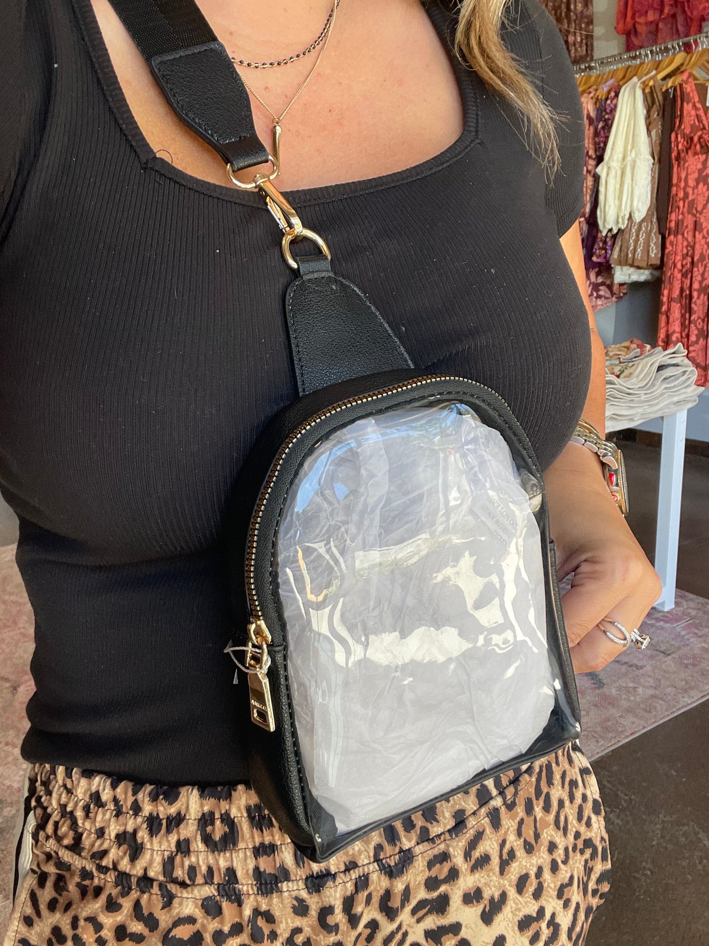 Ellen Clear Sling Bag