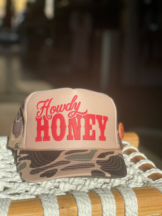 Camo Howdy Honey Hat
