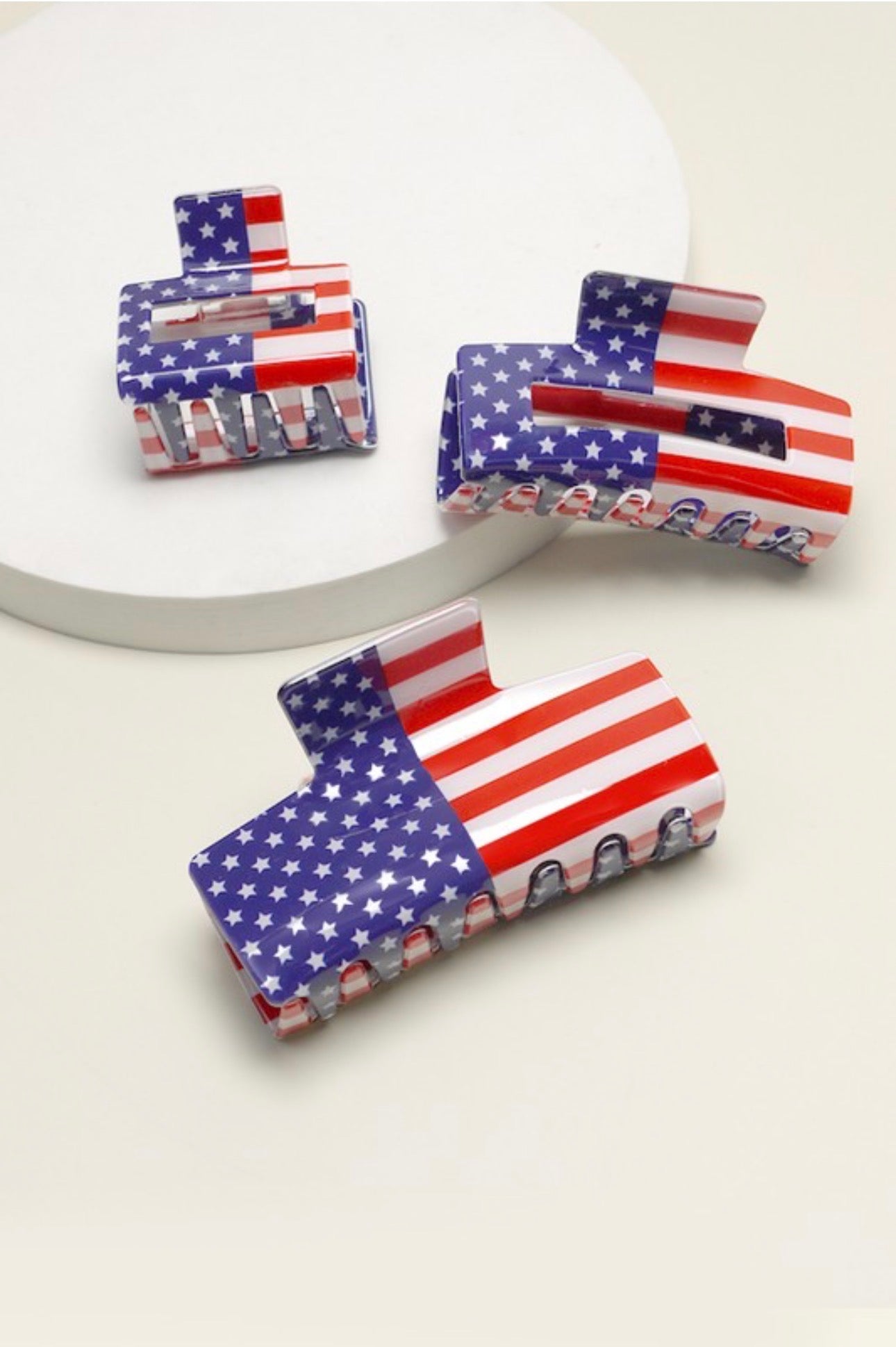 USA Flag Hair Clip