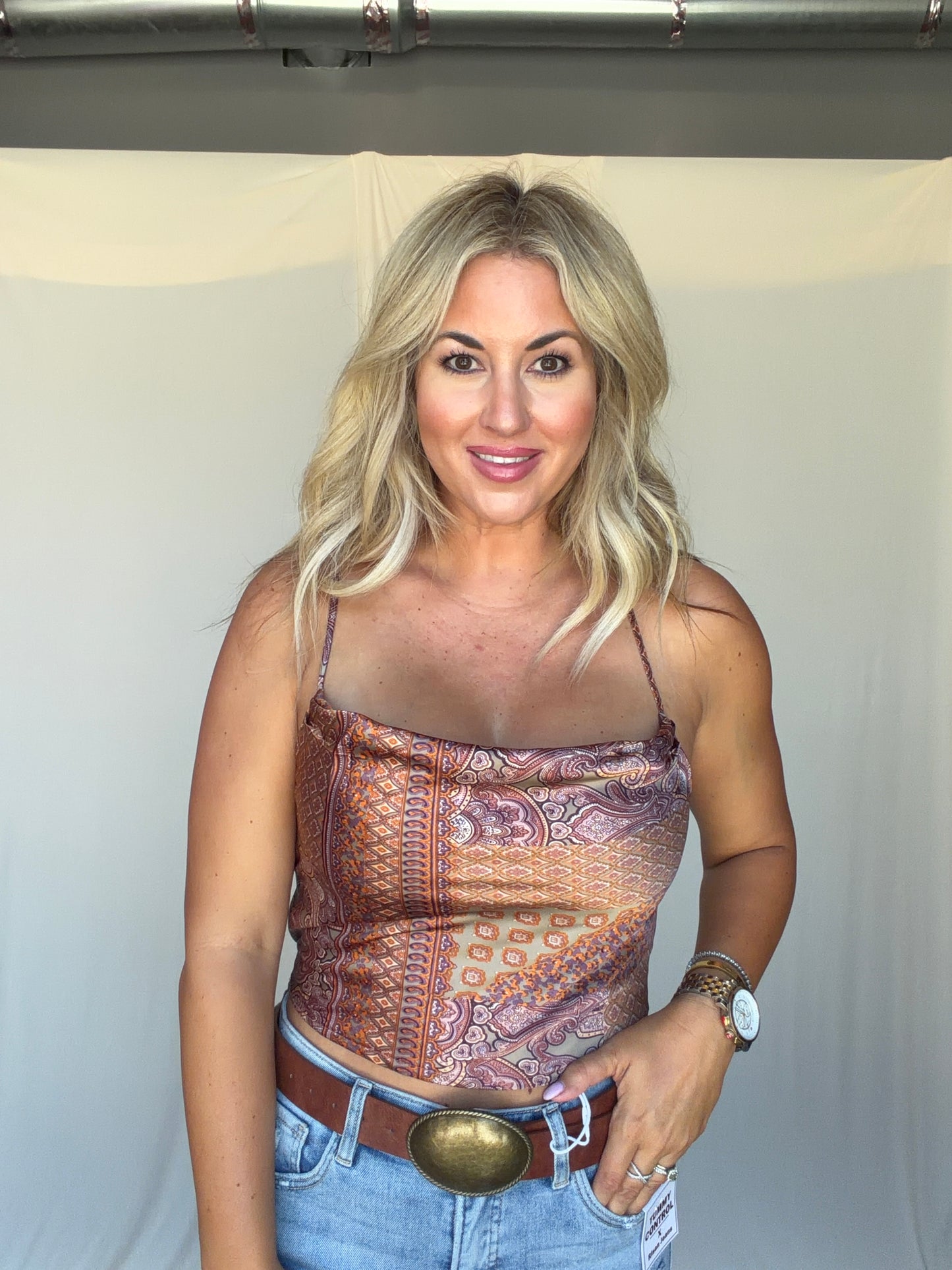 Satin Oasis Top