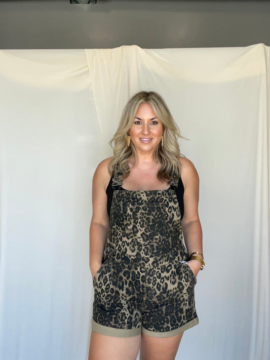 Camden Leopard Overalls