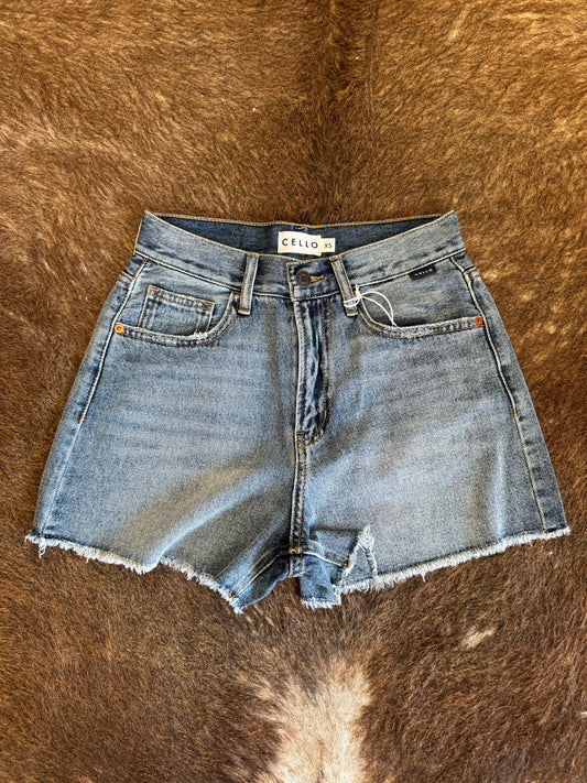 Time Flies Denim Shorts