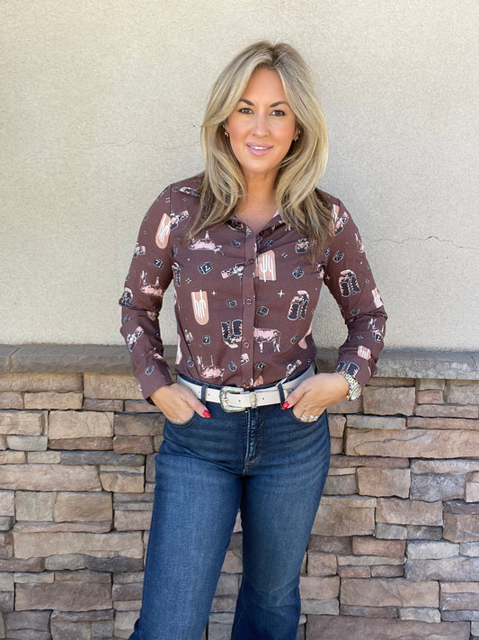 Western Round Up Blouse