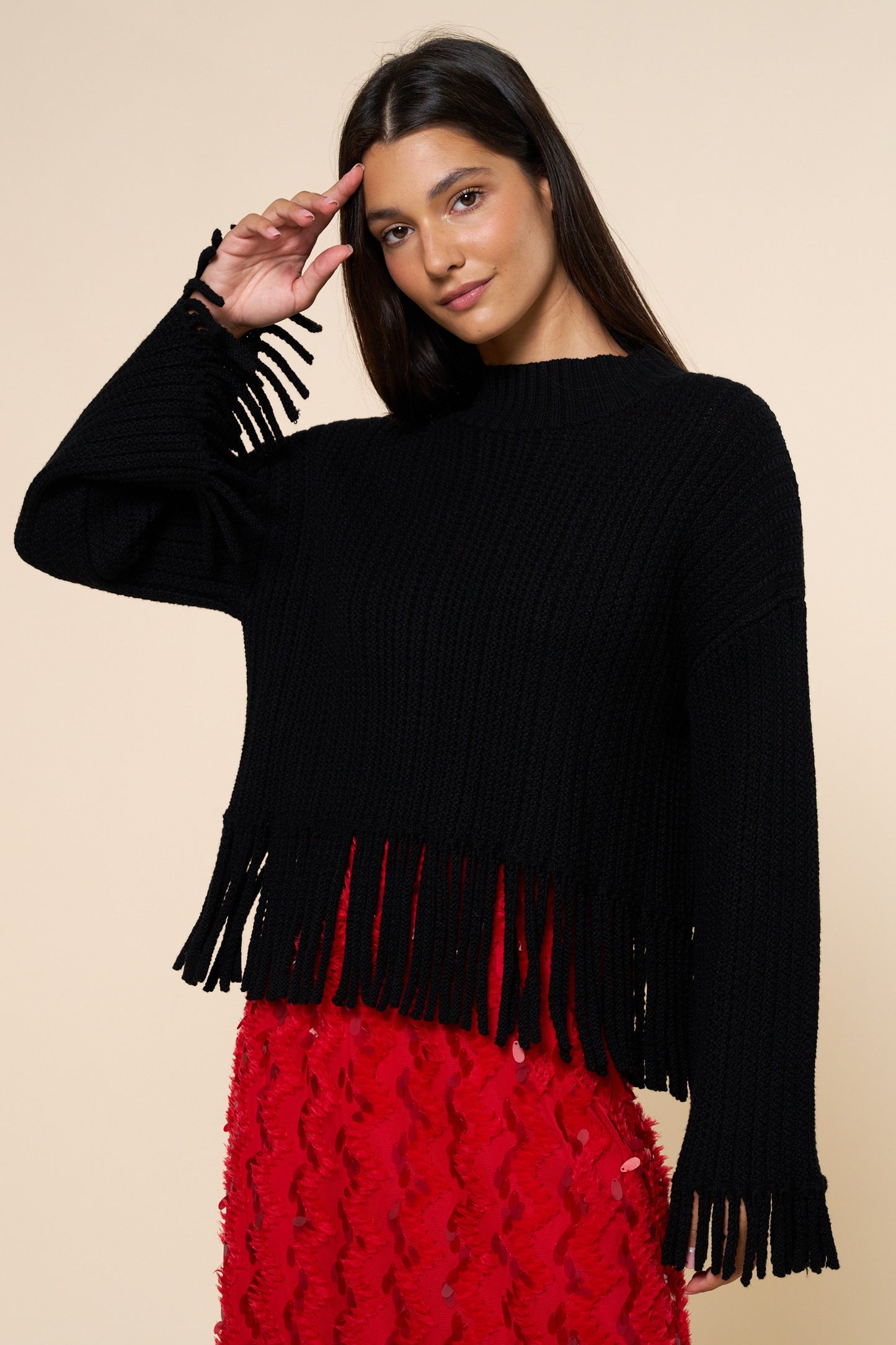Freely Fringe Sweater