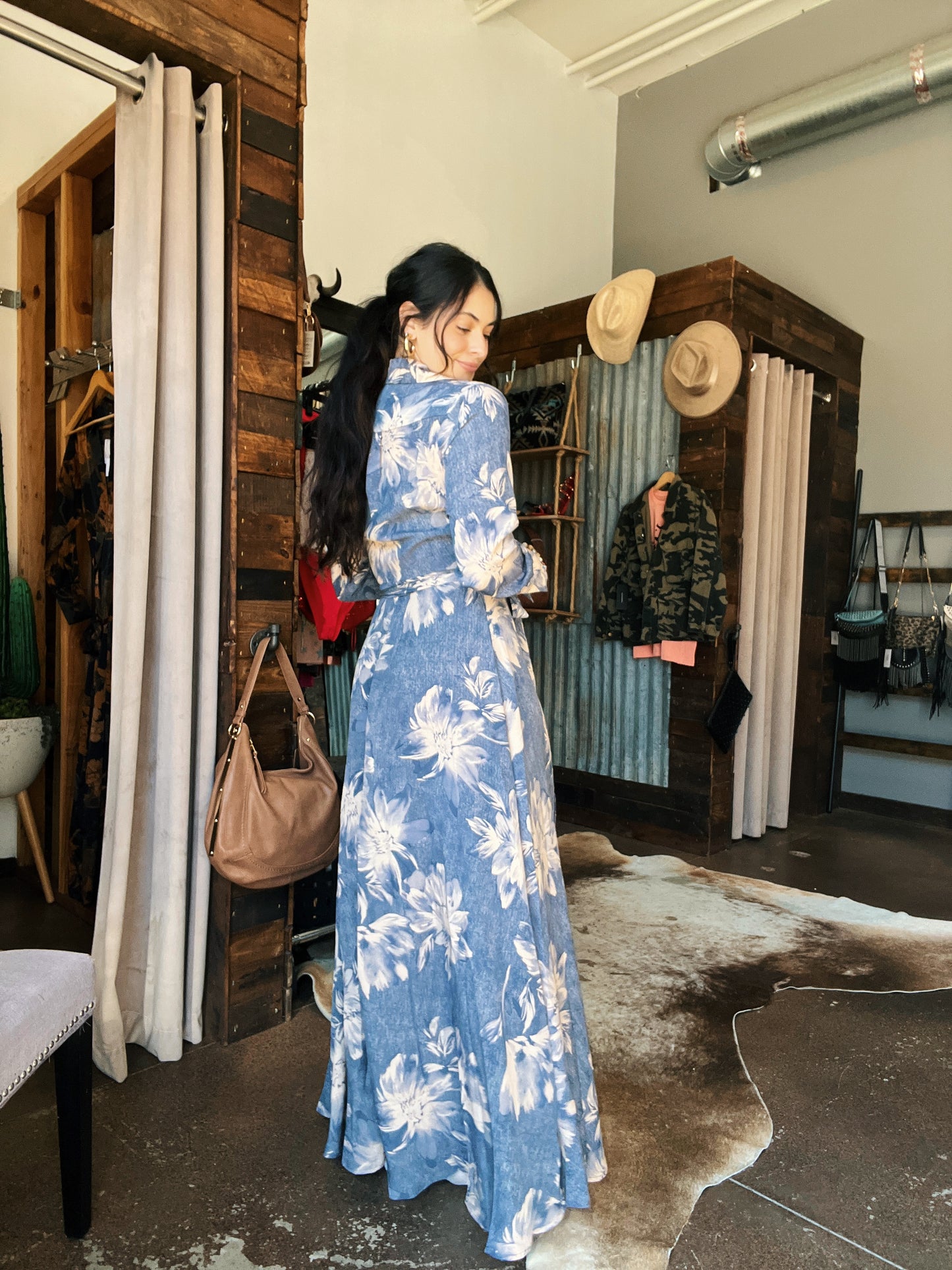 Irene Wrap Maxi Dress