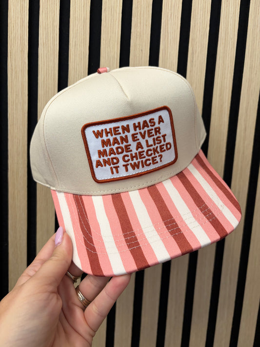Checked Twice Hat