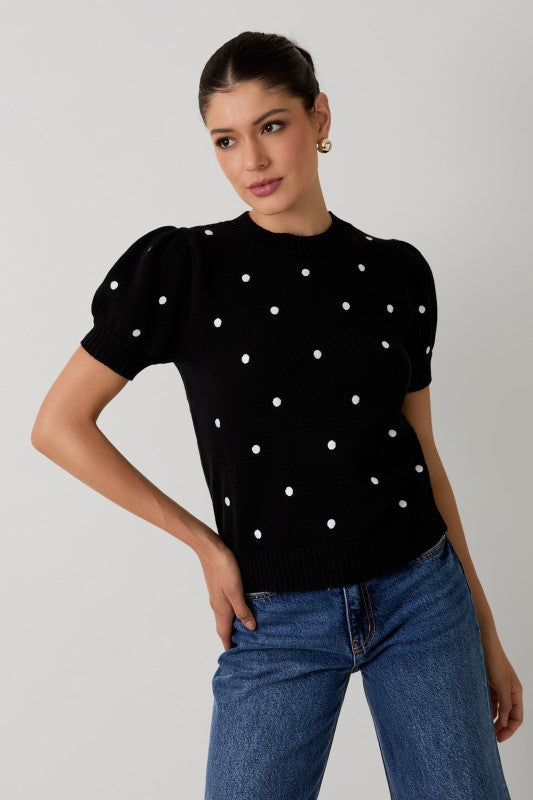 Miss Dot Sweater Top