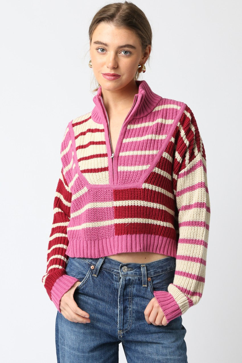 Vivian Quarter Zip Sweater